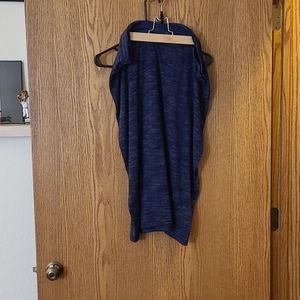 Heather Blue Jersey Pencil Skirt